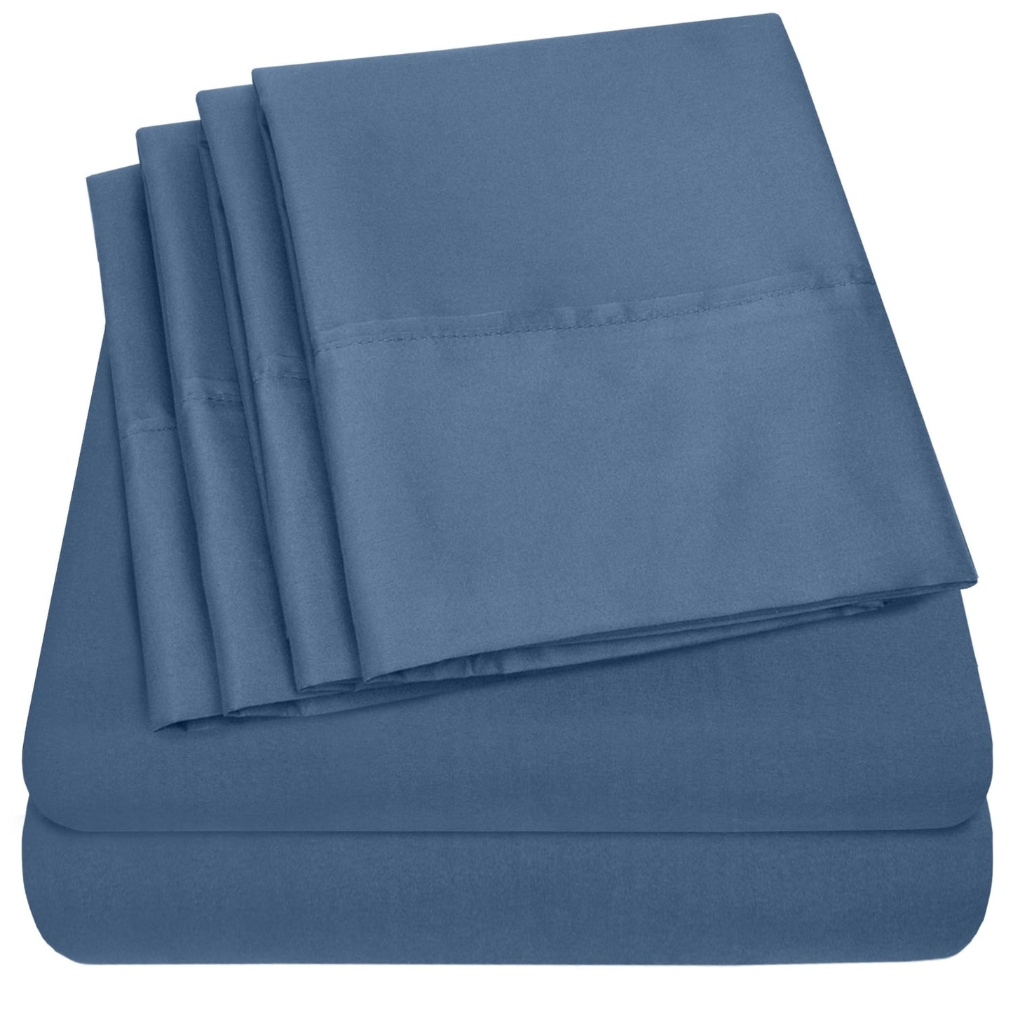 1500 Series Extra Deep 24 Pocket 6-teiliges Bettlaken-Set