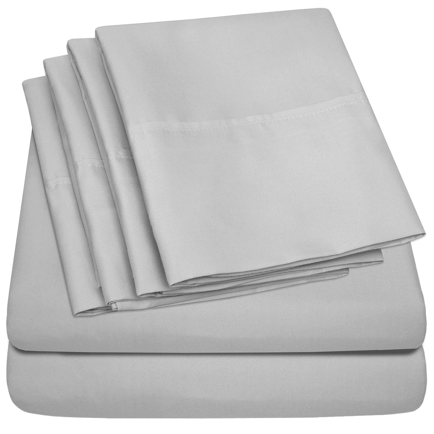 1500 Series Extra Deep 24 Pocket 6-teiliges Bettlaken-Set