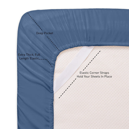 1500 Series Extra Deep 24 Pocket 6-teiliges Bettlaken-Set
