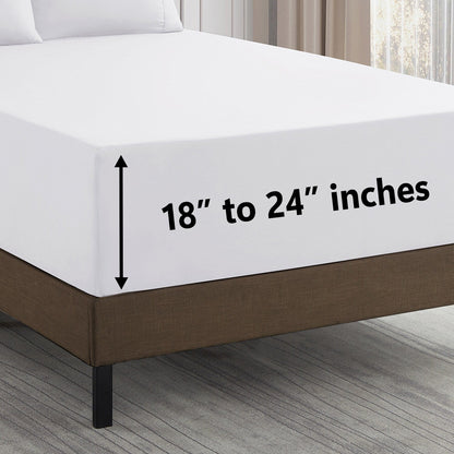 1500 Series Extra Deep 24 Pocket 6-teiliges Bettlaken-Set