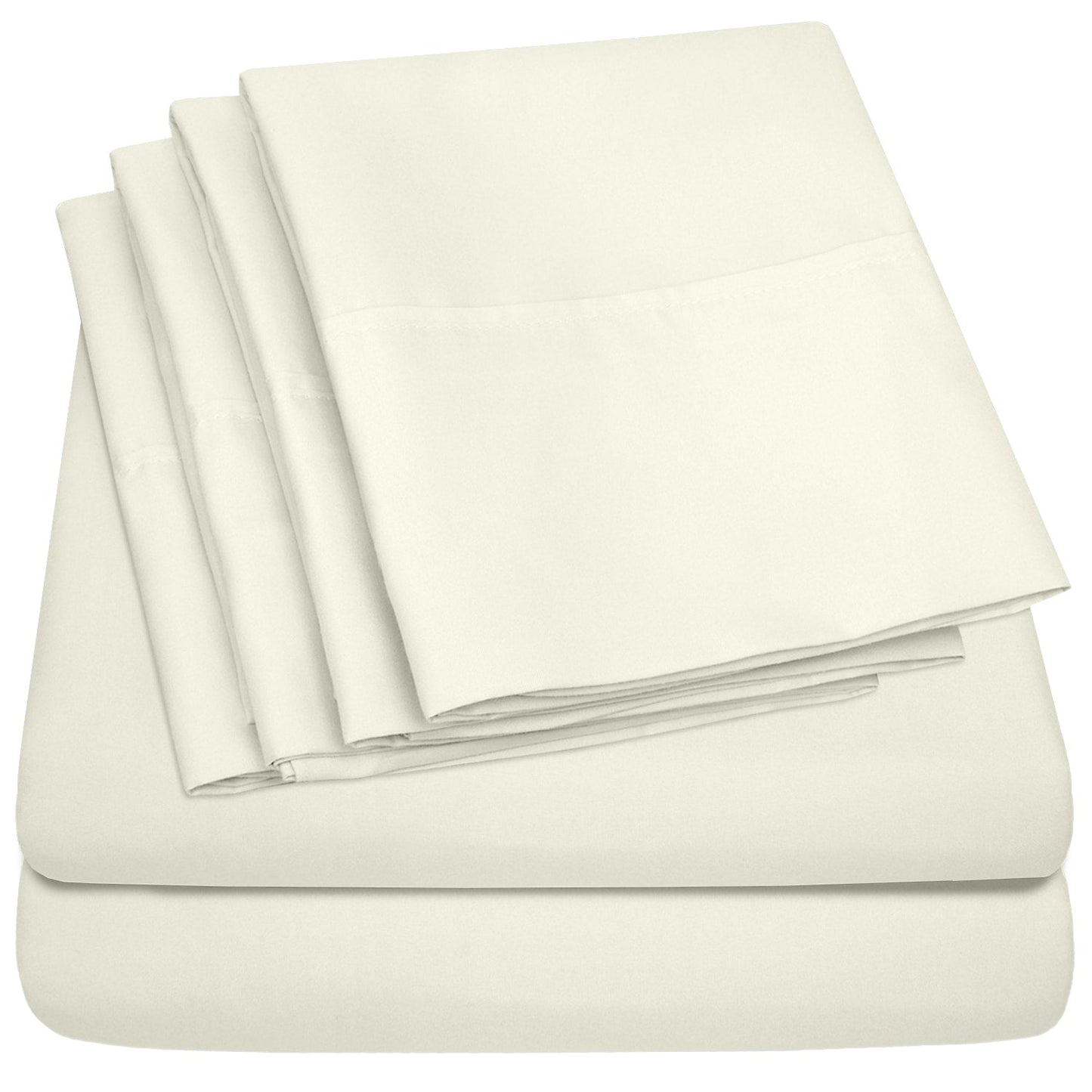 1500 Series Extra Deep 24 Pocket 6-teiliges Bettlaken-Set