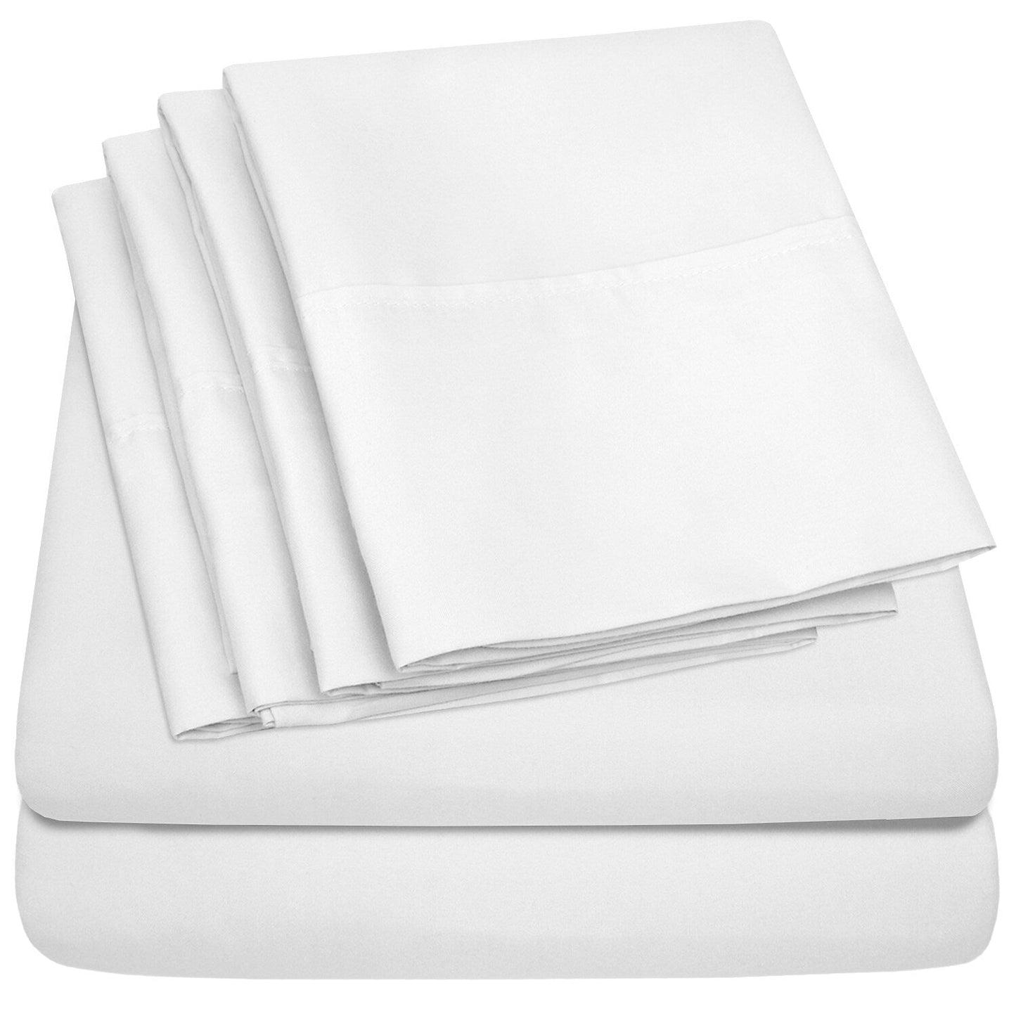 1500 Series Extra Deep 24 Pocket 6-teiliges Bettlaken-Set
