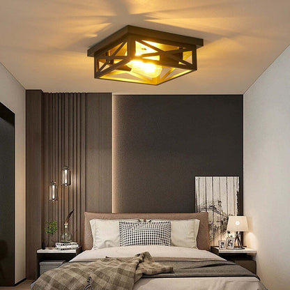 2-flammige Deckenleuchte im Landhausstil, 2er-Pack
