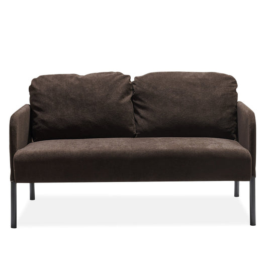 2 Seater Polyester Fabric Sofa, Modern Loveseat Sofa, Comfy Small Couches for Small Space Living Room, Bedroom, Office