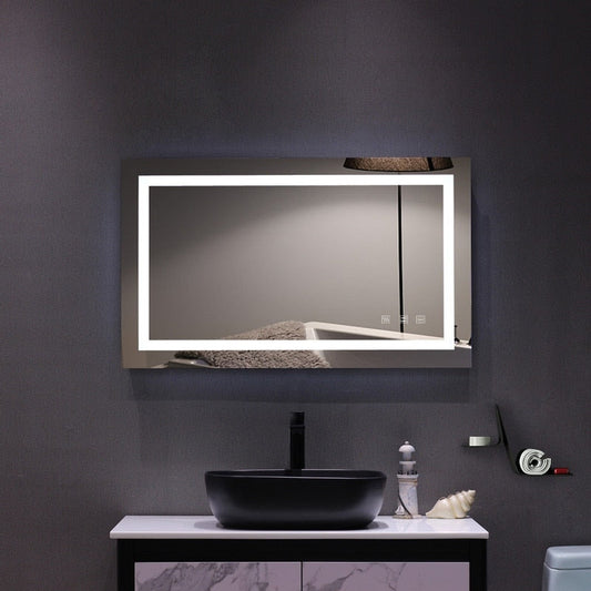 Touch-LED-Badezimmerspiegel, dreifarbige Dimmlichter