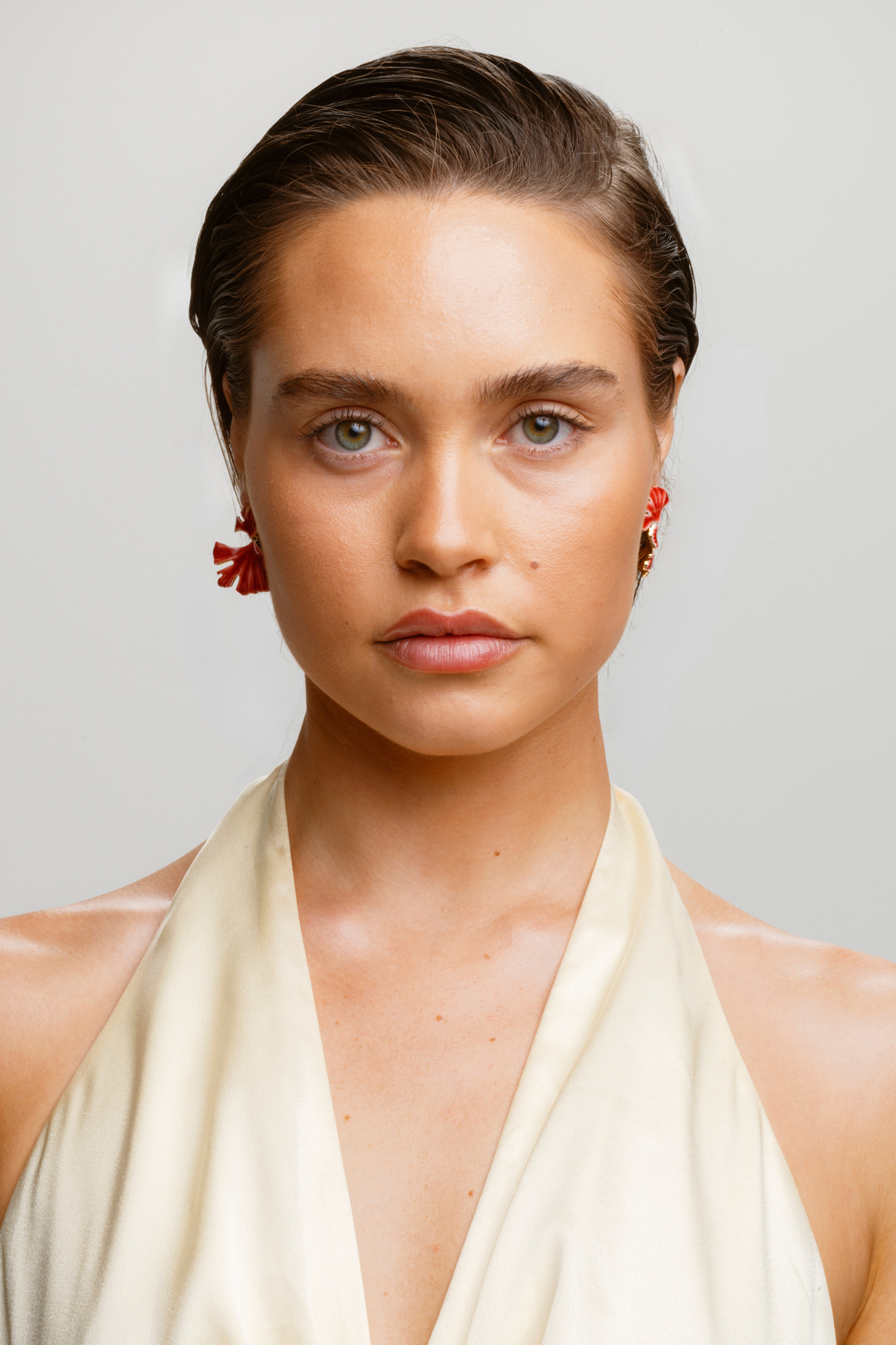 Bettina Ohrring - Rojo