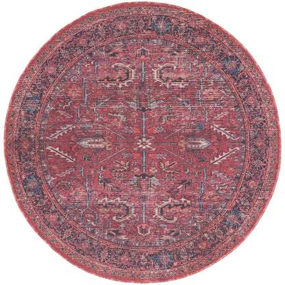 New Concept Washables Vintage Persian Floral Machine Washable Area Rug
