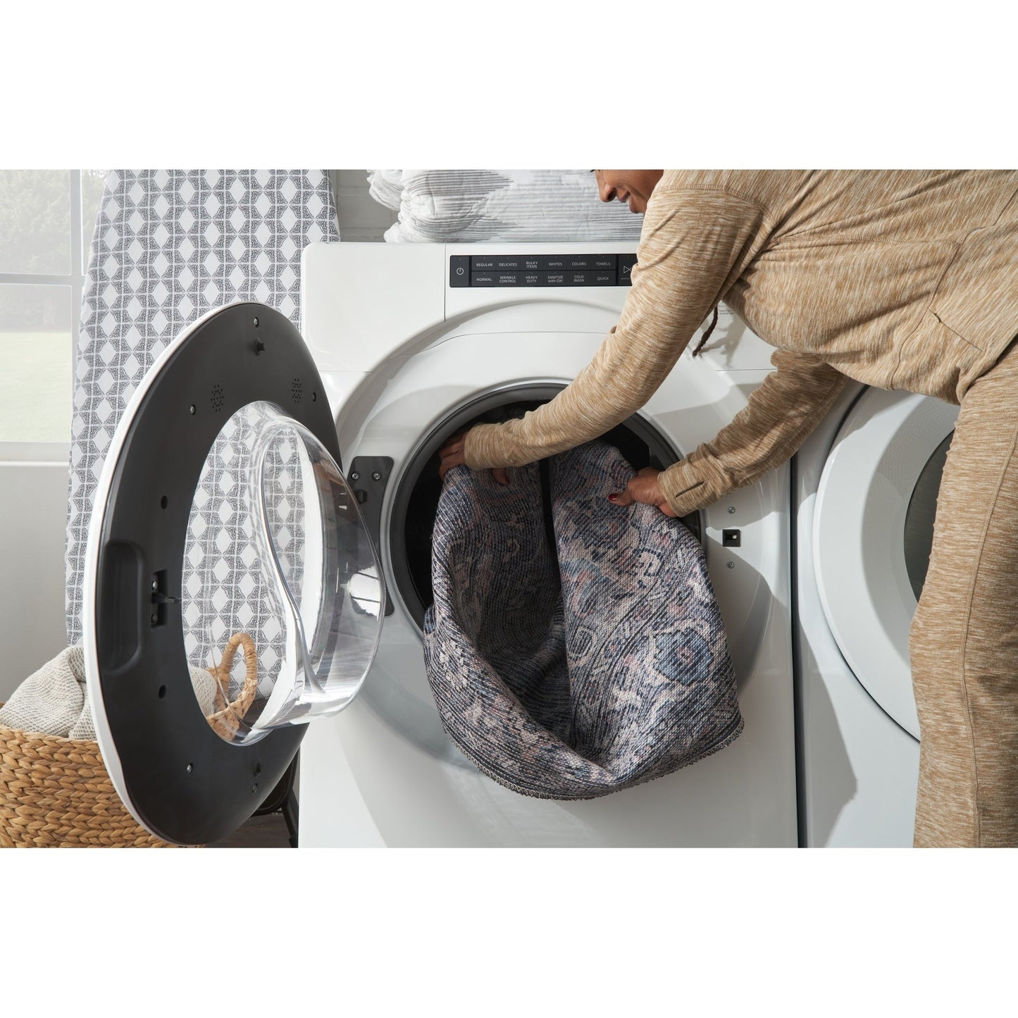 New Concept Washables Vintage Persian Floral Machine Washable Area Rug