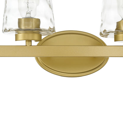 Modernes, dimmbares Badezimmer-Waschtischlicht mit 6 Lichtern und Kunstglas im Mid-Century-Stil – 51 Zoll
