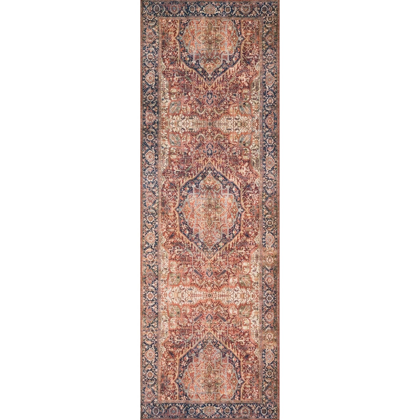 Alexander Home Isabelle Teppich mit traditionellem Vintage-Bordürendruck
