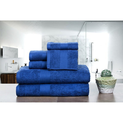 Luxuriöses 6-teiliges Handtuchset aus Baumwolle, 600 g/m², Badezimmerhandtuchset von Ample Decor
