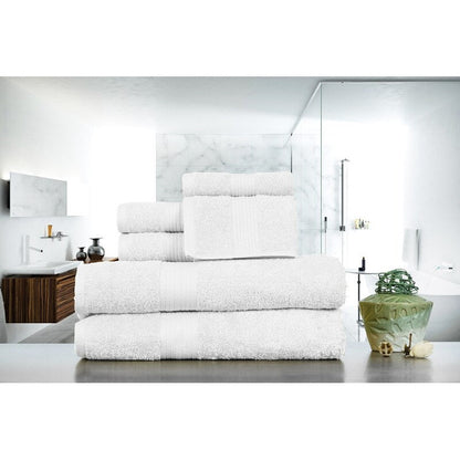 Luxuriöses 6-teiliges Handtuchset aus Baumwolle, 600 g/m², Badezimmerhandtuchset von Ample Decor