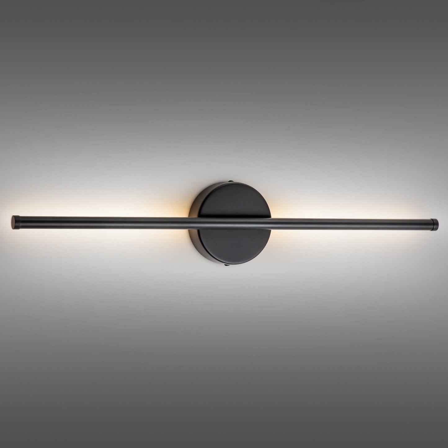 1-flammige, moderne, lange, lineare Wandleuchte in Schwarz/Gold/Nickel, dimmbare LED-Badezimmer-Waschtischleuchte