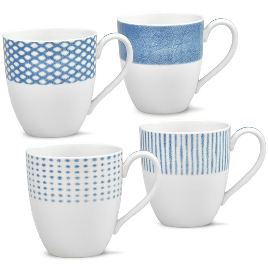 Noritake Hammock-Set mit 4 verschiedenen Bechern, 15 oz.