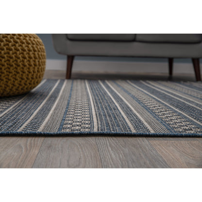 World Rug Gallery Bohemian Geometric Stripe Indoor/Outdoor-Teppich