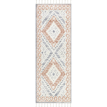 Nuloom-Akazien-Teppich mit Rautenquasten