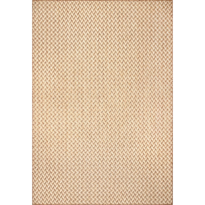 Nuloom Camryn Fischgräten-Teppich für drinnen und draußen
