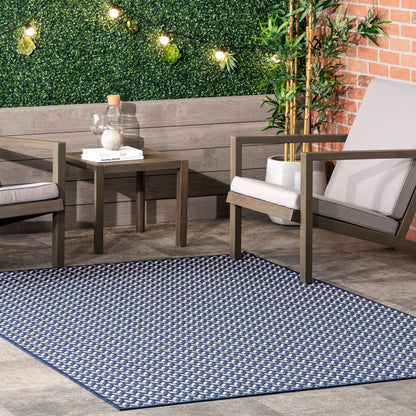 Nuloom Camryn Fischgräten-Teppich für drinnen und draußen