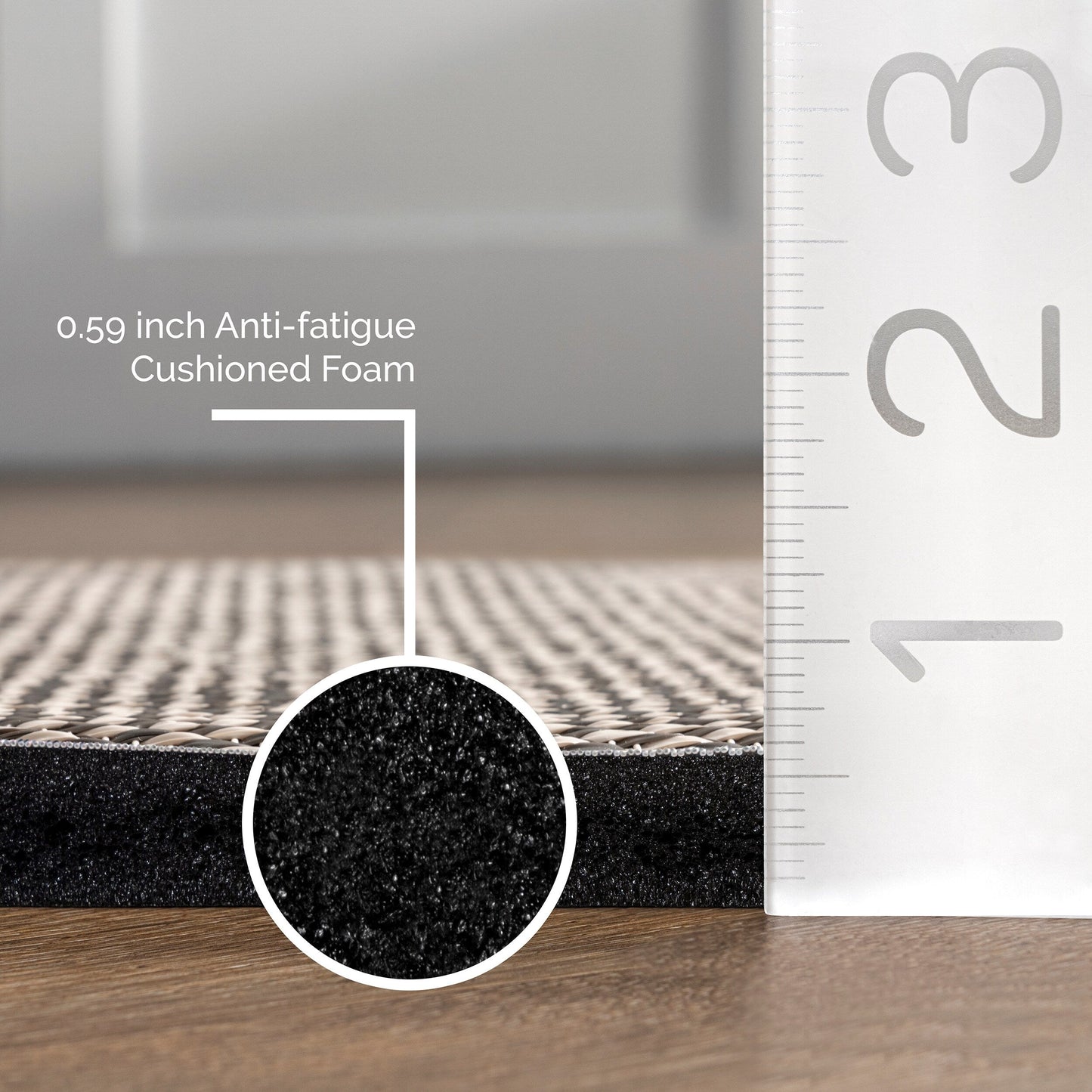 Nuloom Casual Geflochtene Anti-Ermüdungsmatte für Küche oder Waschküche