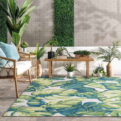 Nuloom Heidi Tropical Teppich für drinnen und draußen