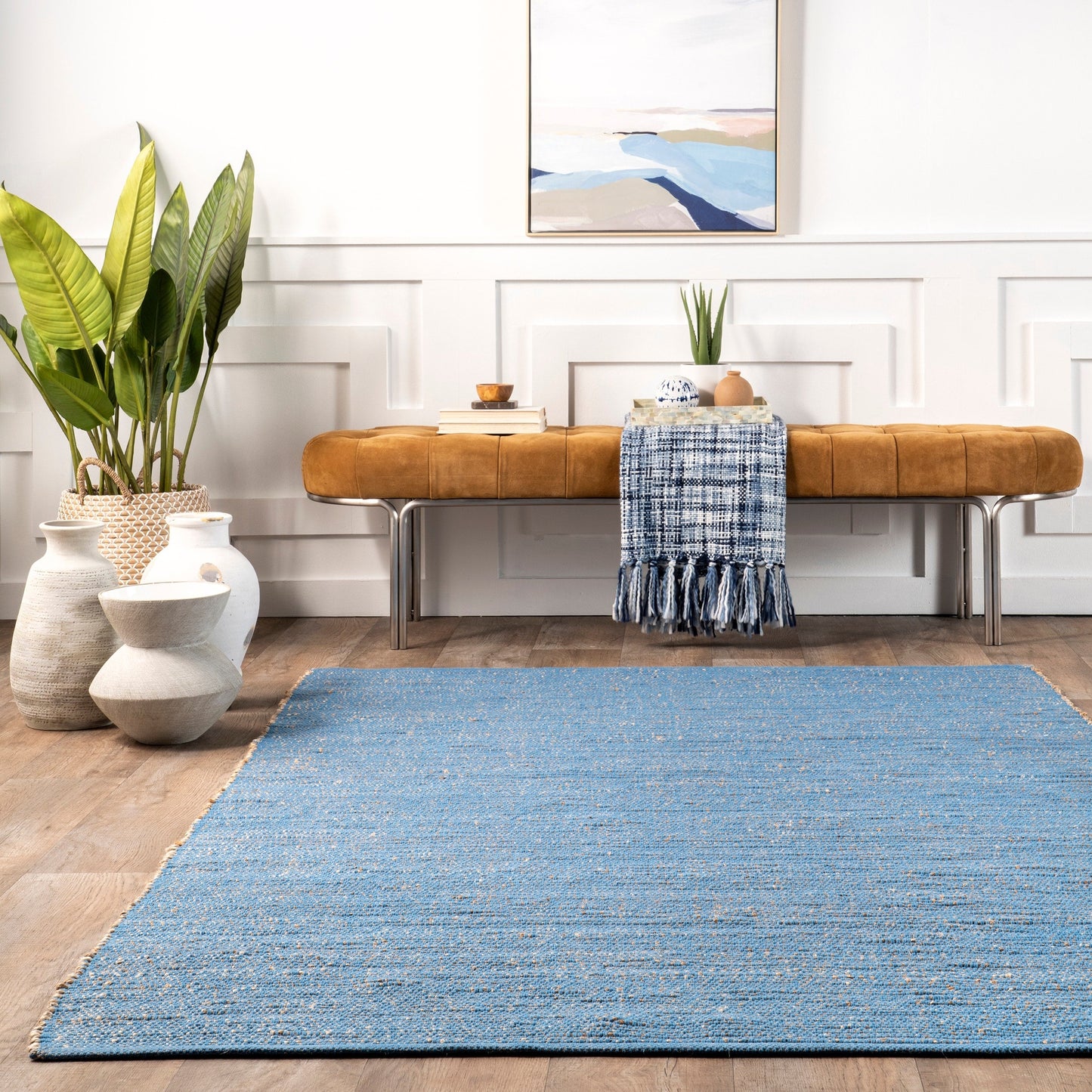 Nuloom Jacky Klassischer Teppich aus Jutemischung