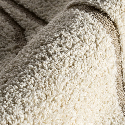Nuloom Krista Moderner Zottelteppich mit Wirbelmuster
