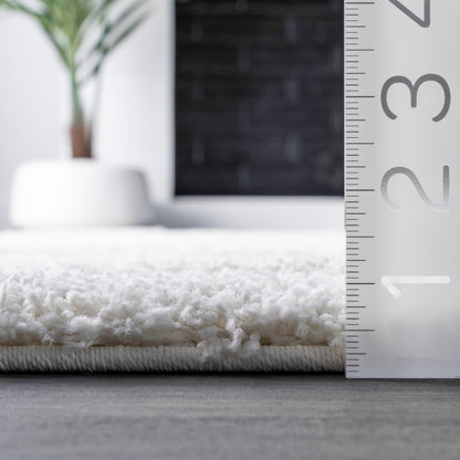 Nuloom Krista Moderner Zottelteppich mit Wirbelmuster