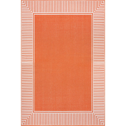 Nuloom Leah Classic Bordered Indoor/Outdoor-Teppich