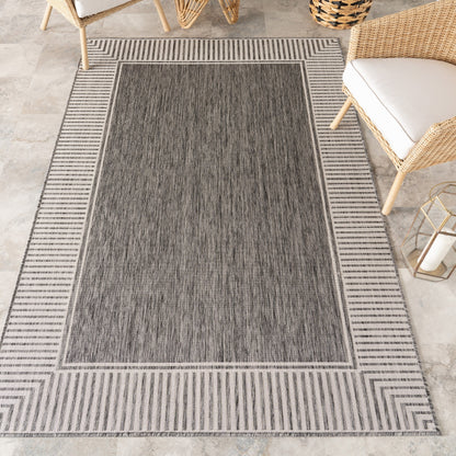 Nuloom Leah Classic Bordered Indoor/Outdoor-Teppich