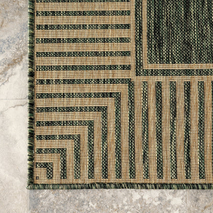 Nuloom Leah Classic Bordered Indoor/Outdoor-Teppich