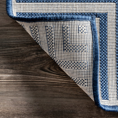 Nuloom Leah Classic Bordered Indoor/Outdoor-Teppich