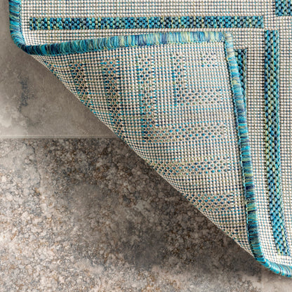 Nuloom Leah Classic Bordered Indoor/Outdoor-Teppich