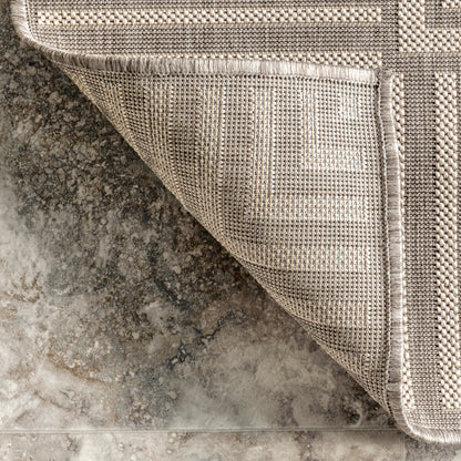 Nuloom Leah Classic Bordered Indoor/Outdoor-Teppich