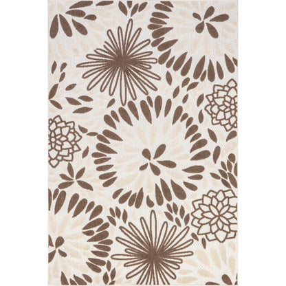 Nuloom Ronda Teppich für drinnen und draußen mit kräftigem Blumenmuster