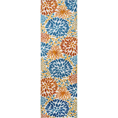 Nuloom Ronda Teppich für drinnen und draußen mit kräftigem Blumenmuster