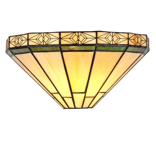Tiffany-Stil Mission Design 1-flammige Wandleuchte aus Bronze