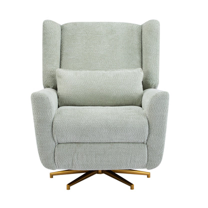 Christopher Knight Home - Starling Power Swivel Recliner With Gold Metal Base