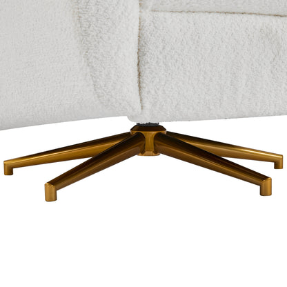 Christopher Knight Home - Starling Power Swivel Recliner With Gold Metal Base