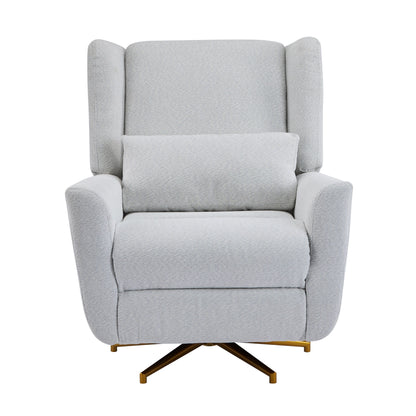 Christopher Knight Home - Starling Power Swivel Recliner With Gold Metal Base