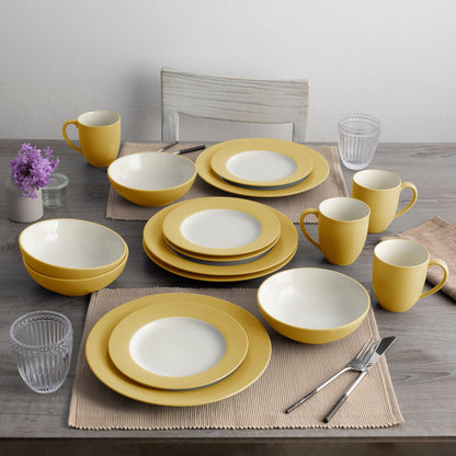 Noritake Colorwave 16-teiliges Coupe-Geschirrset, Service für 4