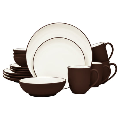 Noritake Colorwave 16-teiliges Coupe-Geschirrset, Service für 4