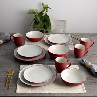 Noritake Colorwave 16-teiliges Coupe-Geschirrset, Service für 4