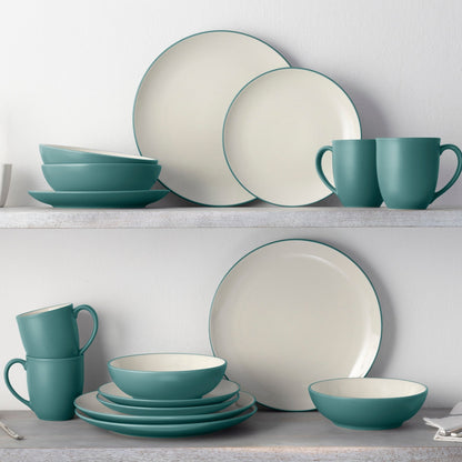 Noritake Colorwave 16-teiliges Coupe-Geschirrset, Service für 4