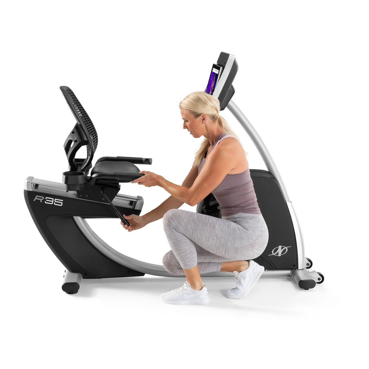 NordicTrack Commercial Series R35; iFIT-fähiges Liegeergometer mit 14-Zoll-Touchscreen