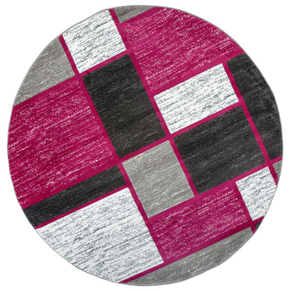 World Rug Gallery Contemporary Modern Boxed Color Block Area Rug
