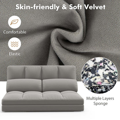Costway Floor Sofa Bed with 2 Pillows 6 Positions Adjustable Backrest - See Details