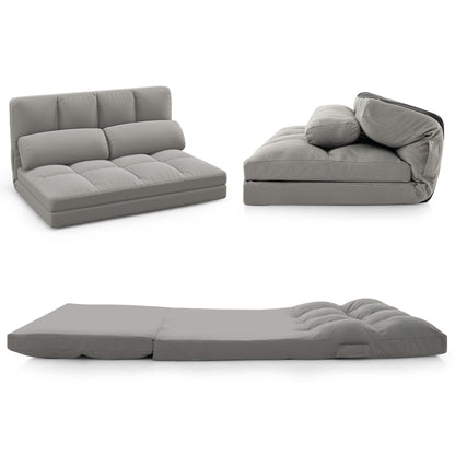 Costway Floor Sofa Bed with 2 Pillows 6 Positions Adjustable Backrest - See Details