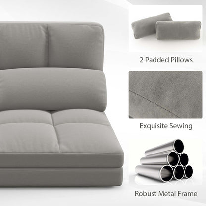 Costway Floor Sofa Bed with 2 Pillows 6 Positions Adjustable Backrest - See Details