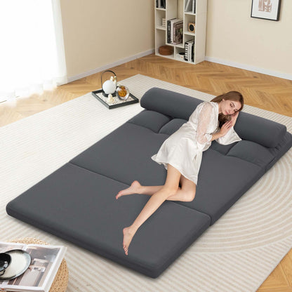 Costway Floor Sofa Bed with 2 Pillows 6 Positions Adjustable Backrest - See Details