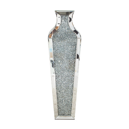 Hohe Bodenvase aus zerkleinerten Diamanten